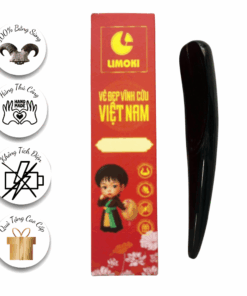 Cây Cạo Gió Limoki Bằng Sừng Trâu Kiêm Bấm Nguyệt