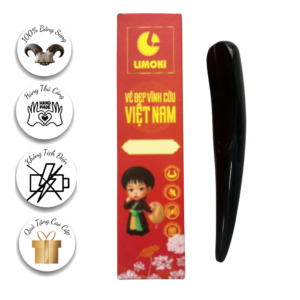 Cây Cạo Gió Limoki Bằng Sừng Trâu Kiêm Bấm Nguyệt