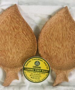 Alternative view of Combo 2 Dĩa gỗ dừa hình lá lâu năm