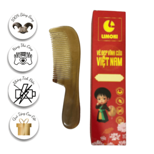 Lược Chải Tóc Sừng Limoki - Mẫu Cổ Điển