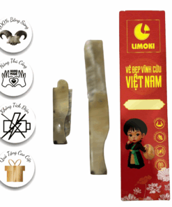 Lượt Chải Tóc Sừng Limoki - Kiểu Gấp Gọn Bỏ Túi