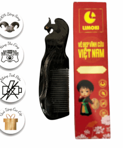 Lượt Chải Tóc Sừng Trâu Limoki - Mẫu Phượng Đen