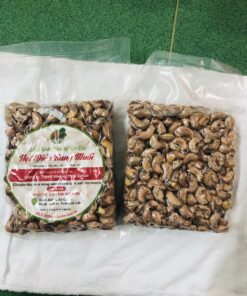Bịch 500G Điều Vỏ Lụa Hạt Nguyên Rang Muối