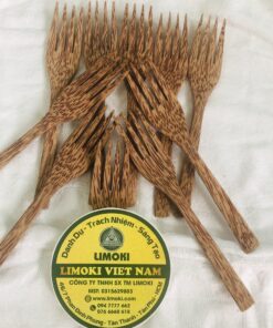 Alternative view of Bộ 10 Nĩa Gỗ Dừa 4 chấu Dùng Cho Nhà Hàng