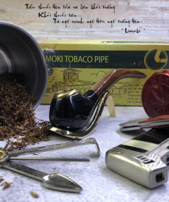 Alternative view of Tẩu Thuốc Lá Sừng Trâu Đen Trắng Limoki - Mã TTLCC-10