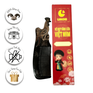 [BST 12 Con Giáp] Lược Sừng Mỹ Nghệ Limoki – Dậu (Gà)