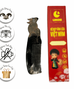 [BST 12 Con Giáp] Lược Sừng Mỹ Nghệ Limoki - Thỏ Ngọc