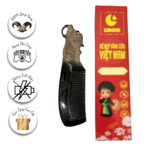 [BST 12 Con Giáp] Lược Sừng Mỹ Nghệ Limoki – Hình Trâu (Sửu)