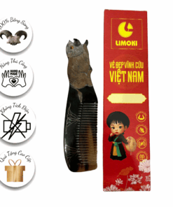 [BST 12 Con Giáp] Lược Sừng Mỹ Nghệ Limoki – Hợi (Heo)