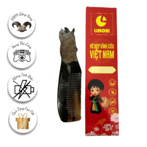 [BST 12 Con Giáp] Lược Sừng Mỹ Nghệ Limoki – Hợi (Heo)