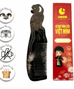 [BST 12 Con Giáp] Lược Sừng Mỹ Nghệ Limoki – Khỉ (Thân)
