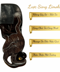 Alternative view of [BST 12 Con Giáp] Lược Sừng Mỹ Nghệ Limoki – Khỉ (Thân)