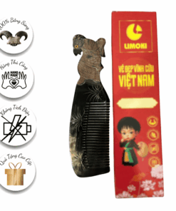 [BST 12 Con Giáp] Lược Sừng Mỹ Nghệ Limoki – Mùi (Dê)