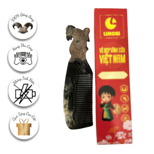 [BST 12 Con Giáp] Lược Sừng Mỹ Nghệ Limoki – Mùi (Dê)