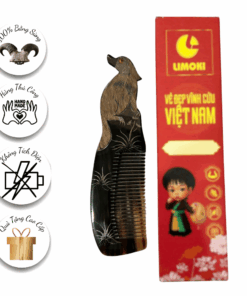 [BST 12 Con Giáp] Lược Sừng Mỹ Nghệ Limoki – Tuất (Cún)