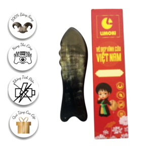 [ Dụng Cụ Diện Chẩn] Thanh Cạo Gió Bằng Sừng Limoki - Hình Con Cá