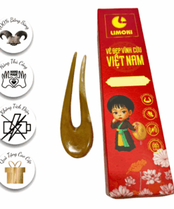 Trâm Cài Tóc Sừng Limoki Hai Chia – Chữ U